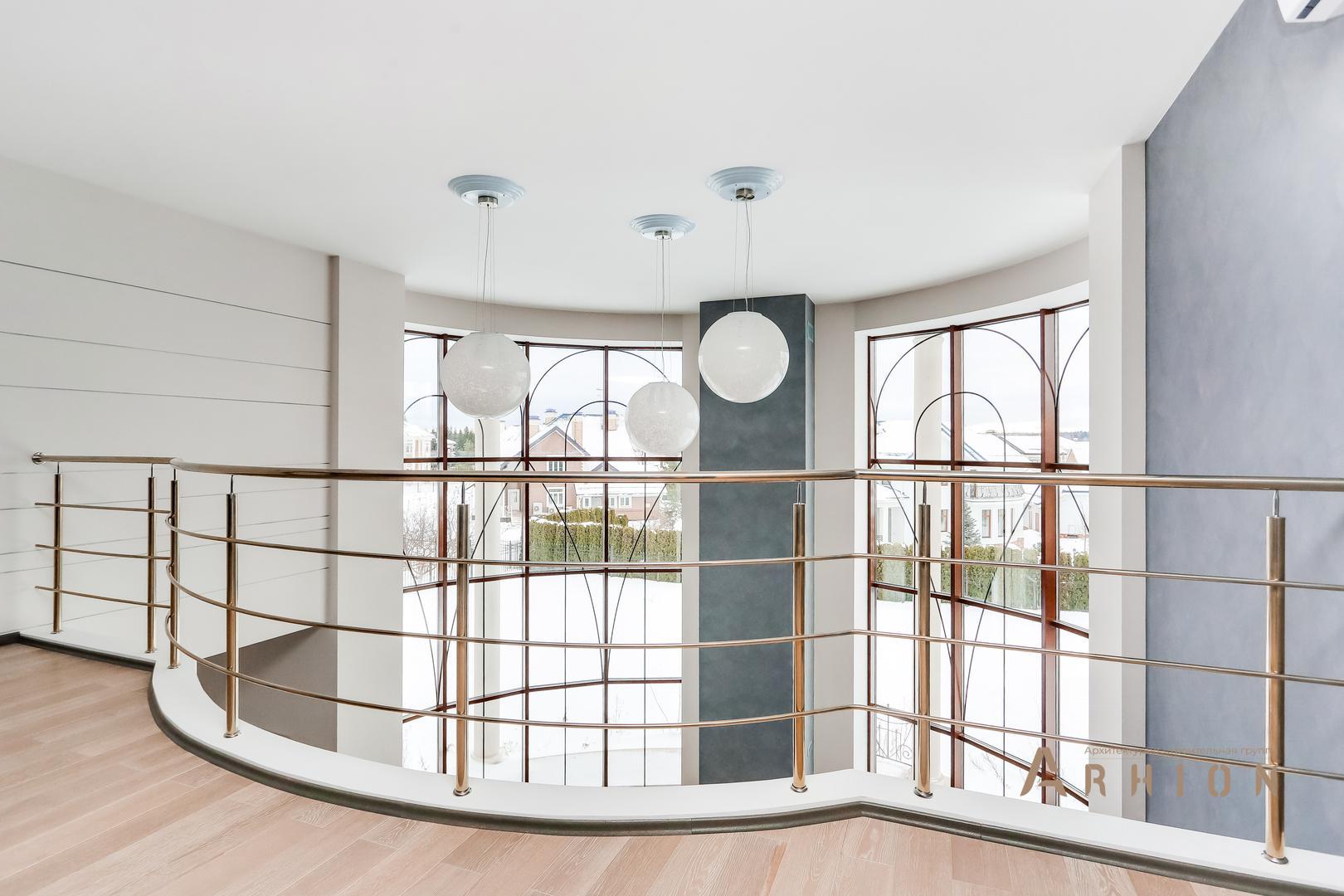 14. Проект двухэтажного дома в современном классическом стиле с многоскатной кровлей, gk-02, площадью - 410 кв c сауной, терассой, балконом, гаражом, эркером, вторым светом